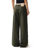 Deketeuumeon Signature Low Rise Wide Jeans Dcwpt004Khaki