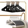 10pcs Metal Clothes Hanger Household Coat Pants Hanger Traceless No-slip Hangers For Clothes Durable Strong Hangers Organization