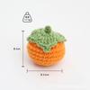 Woolen Hook Weaving Pendant Handmade Hook Weaving Persimmon Woolen Weaving Pendant Knitted Fruit Pendant