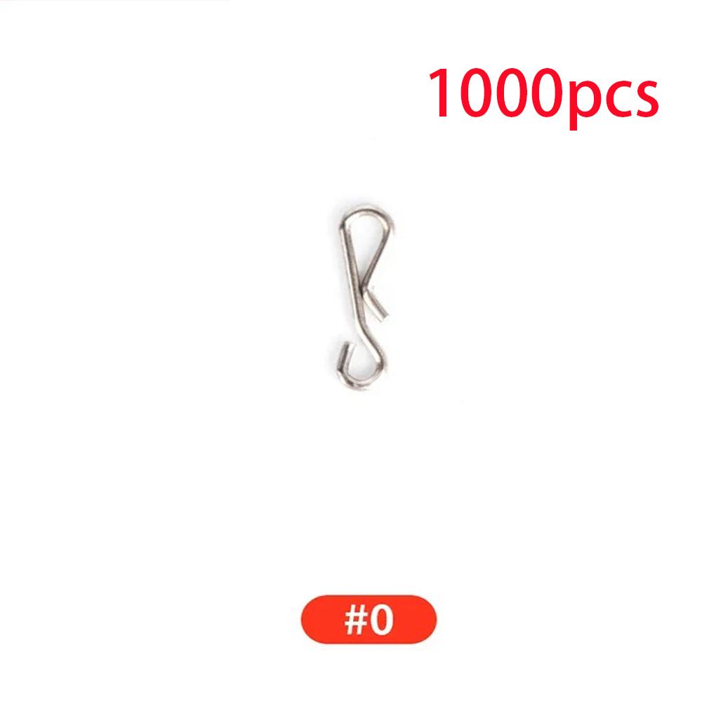Oem 1000pcs Stainless Steel Quick Lead Snap Bait Weight Swivel Hook Tackle Gear Connector For Hanging Fishing Sea Accessories