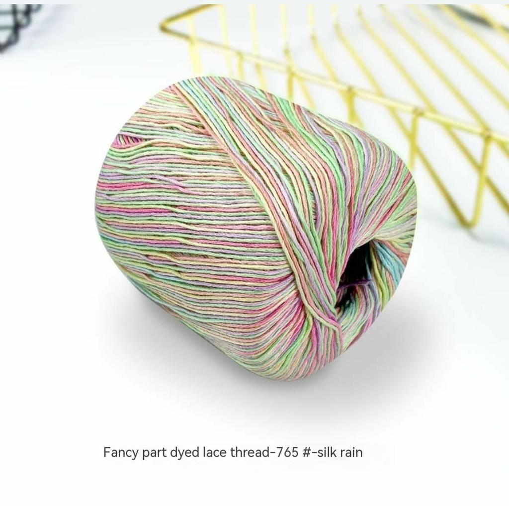 10pcs/lot Pure cotton space-dyed lace thread violent bear hand-crocheted shawl knitting fine wool