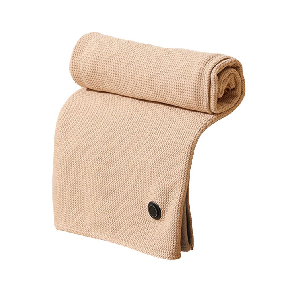USB Electric Heated Blanket 3 Heating Levels Fleece Heated Blanket Portable Heated Blanket Cape for Household and Office