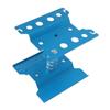 RC Car Work Stand Aluminum Repair Workstation Model Repair Table With Accurate Scale 360 Degree Rotation Blue