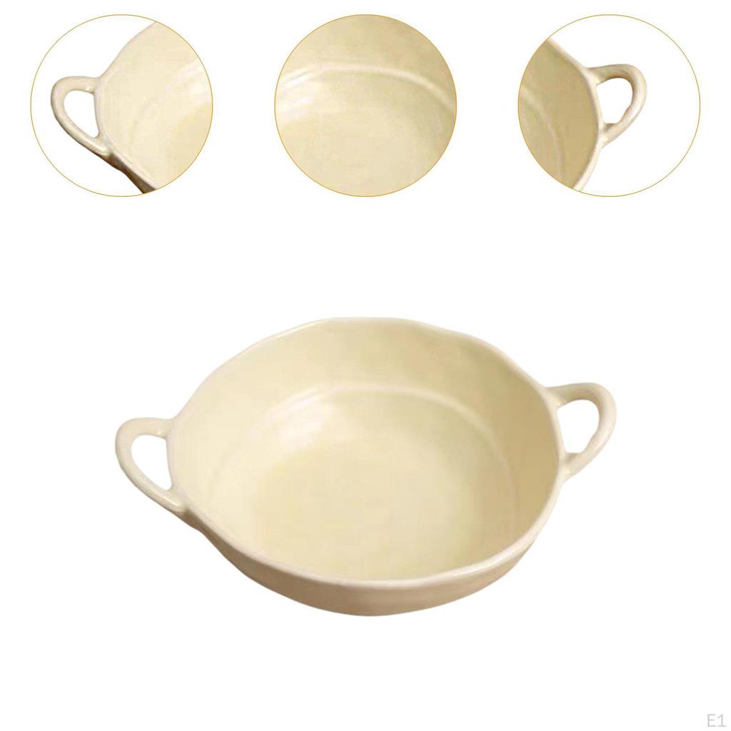 Ceramic Bowl for Salad and Fruit with Handle Home Events