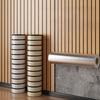 New Chinese Minimalist Wood Grain Wallpaper for Living Room, Restaurant, Barber Shop, Hotel - Decorative Wall Stickers