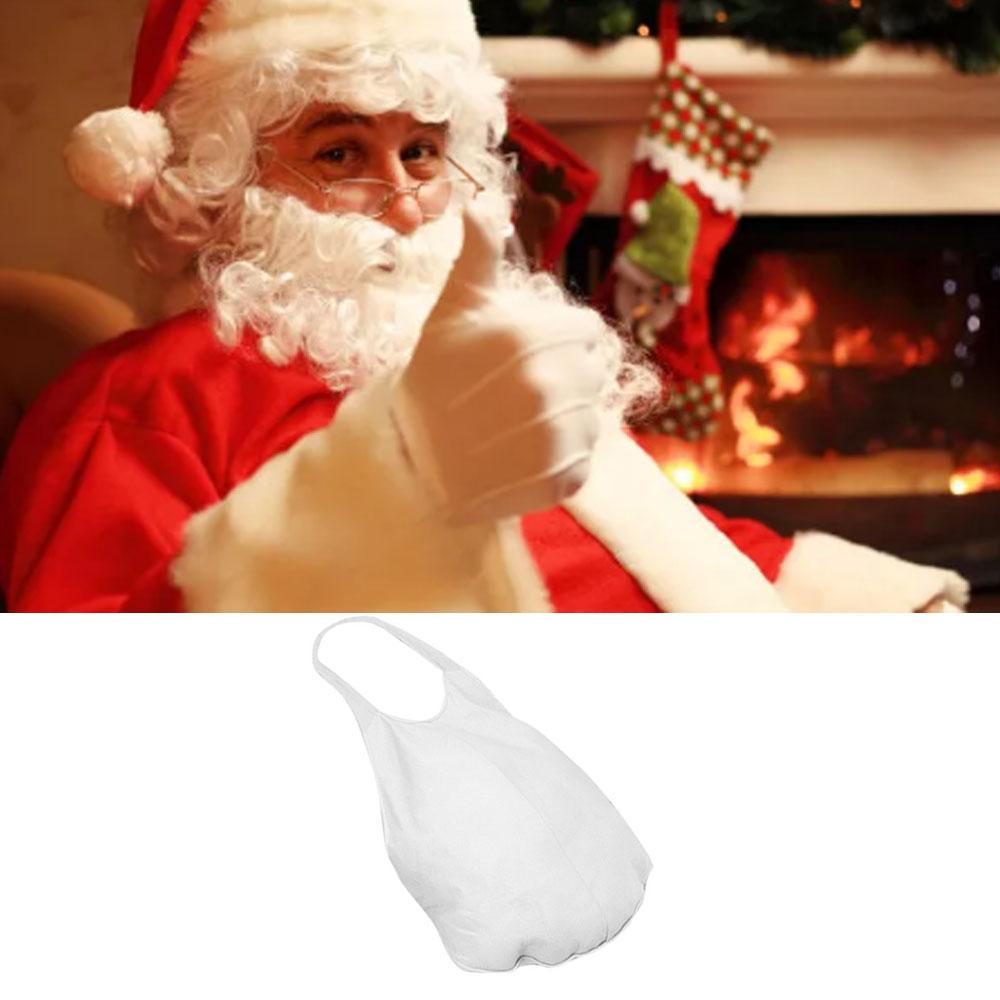 Christmas Fake Padded Belly Christmas Costume Dress Up Accessories Party Supplies White