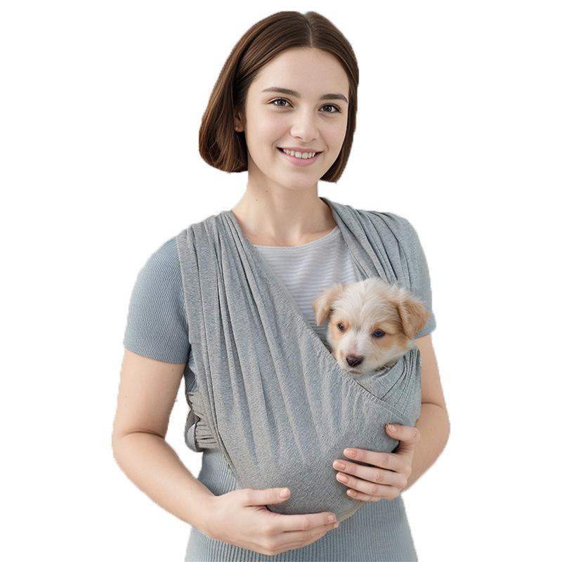 Pet Outdoor Play and Walking Carrier Bag for Cats and Dogs, Adjustable Sling Pet Backpack, Simple Travel Bag