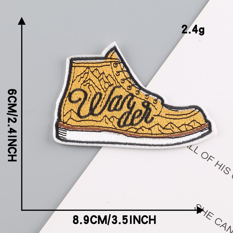 

Круглая вышитая нашивка Duoku: Значок из ткани с изображением природного пейзажа для аксессуаров одежды и багажа