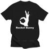 New Black Short Sleeve Men Top Mens Pandem Rocket Bunny Print TShirt Round Neck Short Sleeves Tops Clothing Unisex Teeshirt