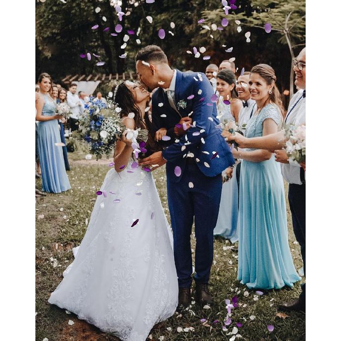 400Pcs Rose Petals for Wedding Decor Lavender Purple Silk Petals Flower Girl Scatter Petals for Aisle Table Centerpieces Reception, Bridal Shower
