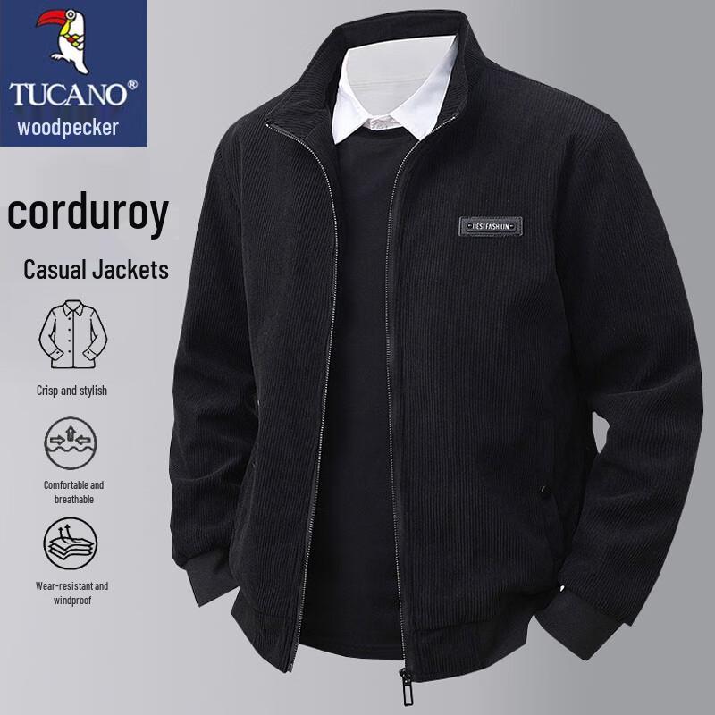 

TUCANO Men s Versatile Corduroy Stand Collar Jacket 5XL