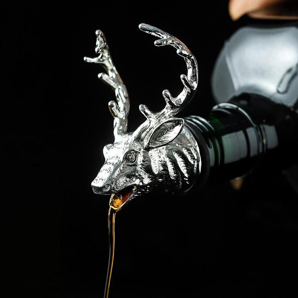 Stainless Steel Liquor Bottle Speed Pourer Spout Rubber Caps Perfect for Pub Clubs Restaurants Bars