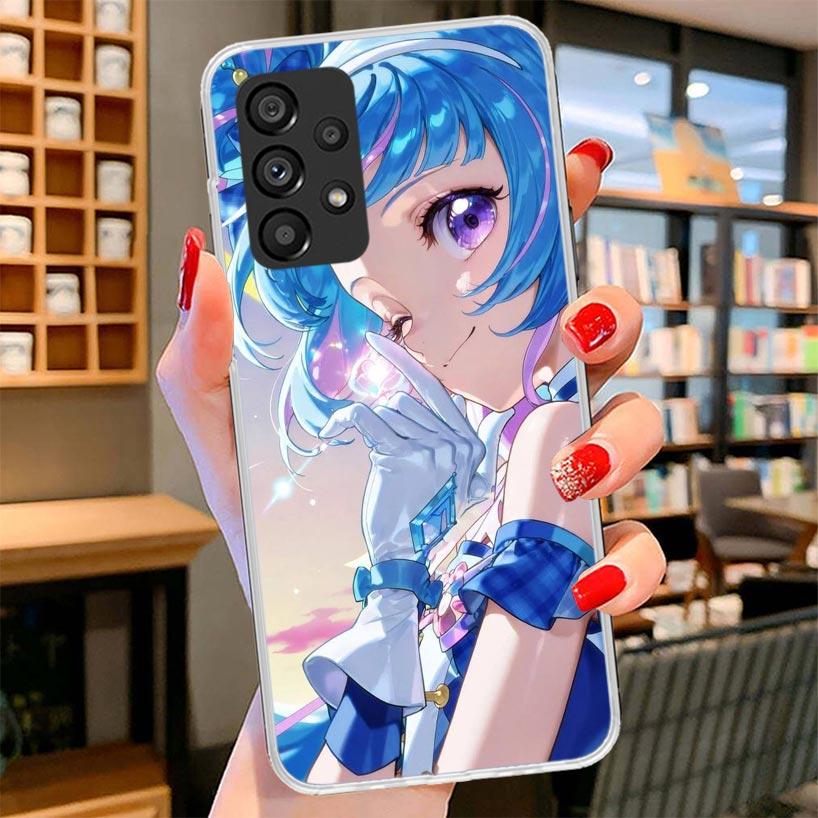 Pretty Cure Anime Phone Case For Samsung Galaxy A12 A22 A32 A52 A72 A02S Phone Case Note 20 Ultra 10 S10 Plus A51 A71 A50S A20S
