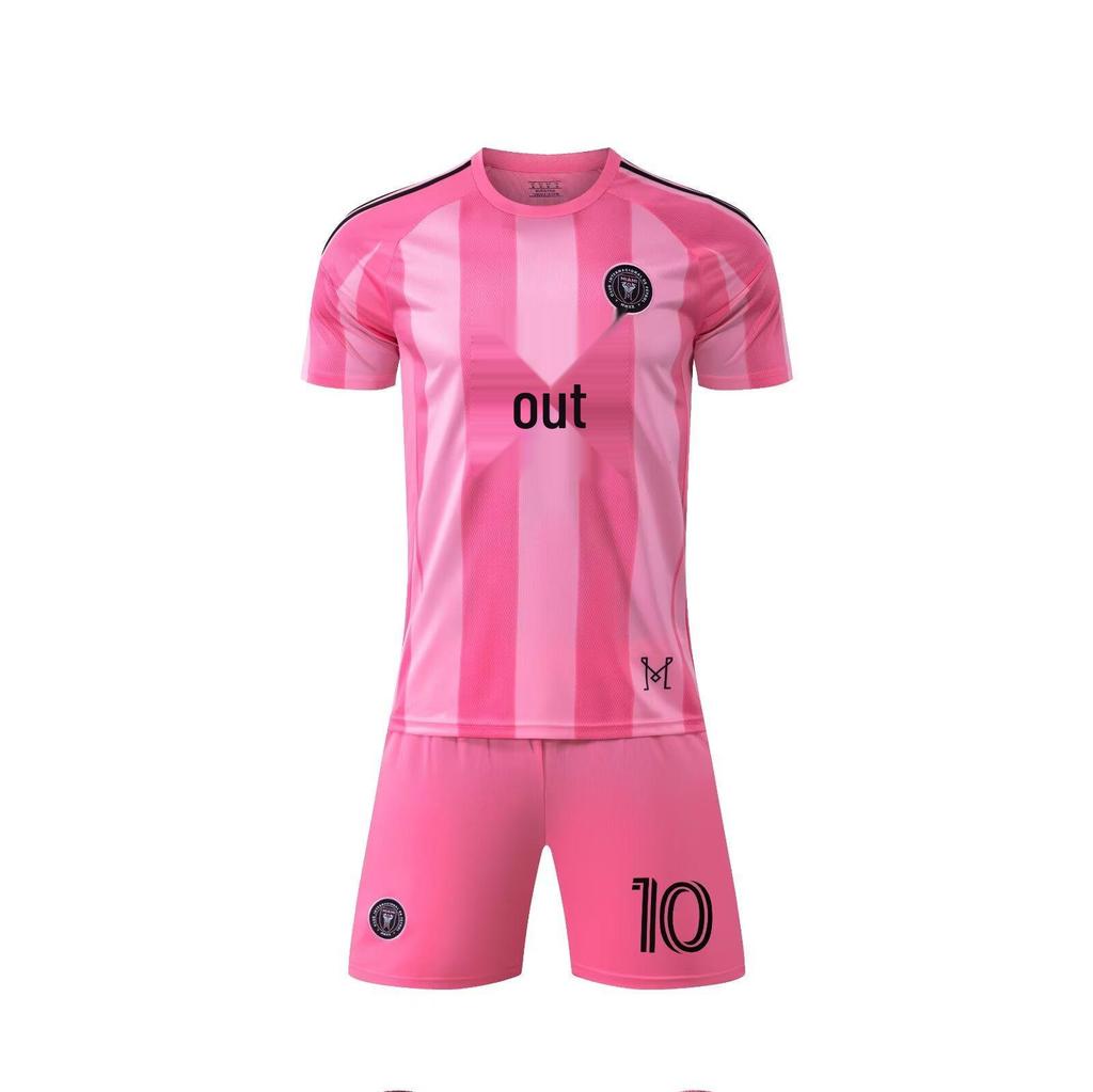 2025-26 Miami Home Pink Messi #10 Soccer Jersey, Kids & Adults Sizes 14-3XL