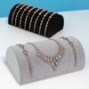 Semicircular Velvet Jewelry Display Stand Necklace Watch Display Stand Bangles Storage Rack  Women