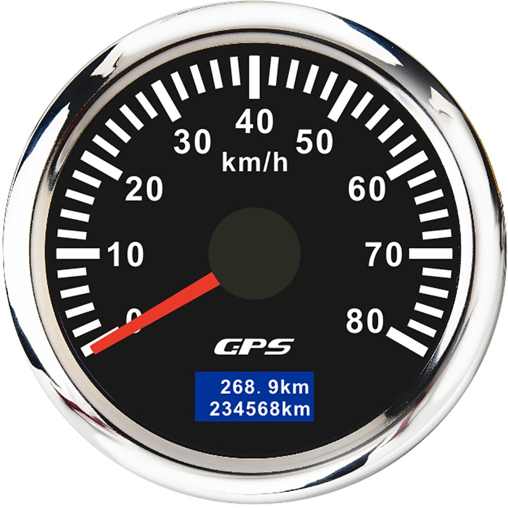 30km/h 60km/h 120km/h 200km/h Speed Gauge with GPS Antenna 52mm Gps Speedometer 7 color Backlight for 12V Car Boat