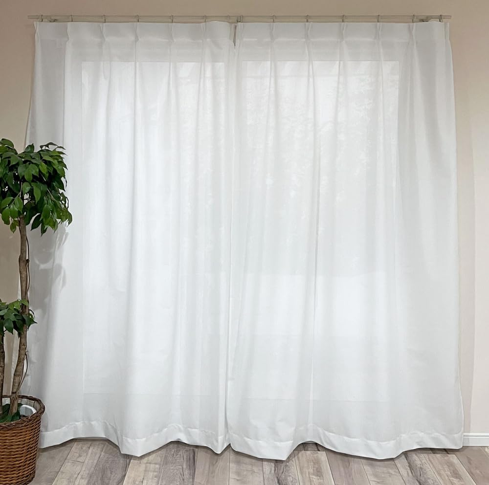 

Сделано из антибактериальной и дезодорирующей зеркальной ткани Teijin Frontier из специальной функциональной пряжи, ширина 130 см х длина, набор из 2 штук, Kaei-lace, Япония, шторы,