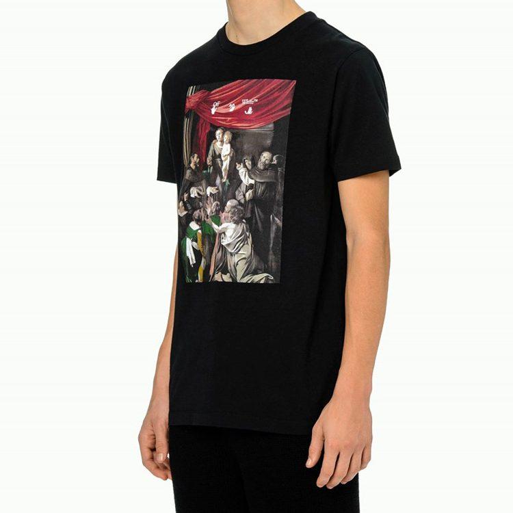 OFF WHITE Caravaggio Painting T Shirt OMAA027E20JER0081010