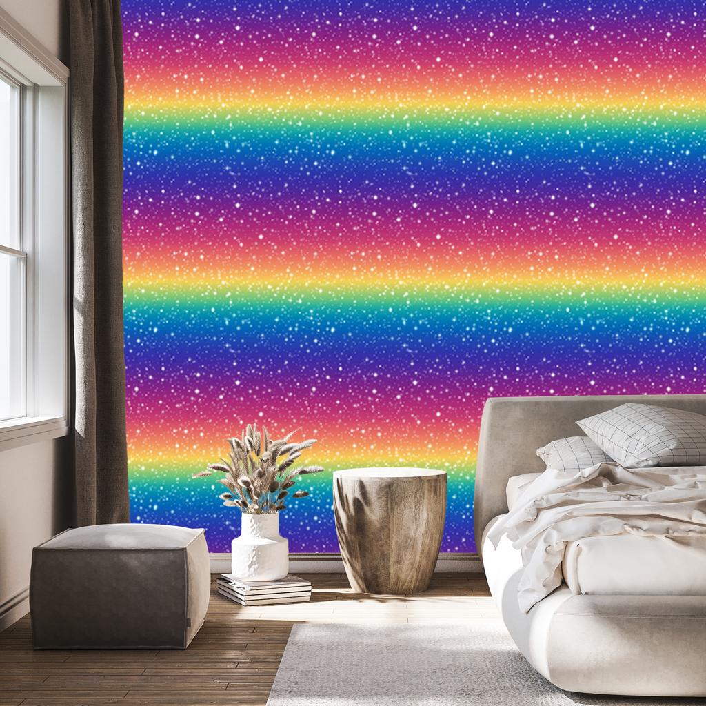 Blue, violet and purple glitter wallpaper for living room and bedroom 50x1000