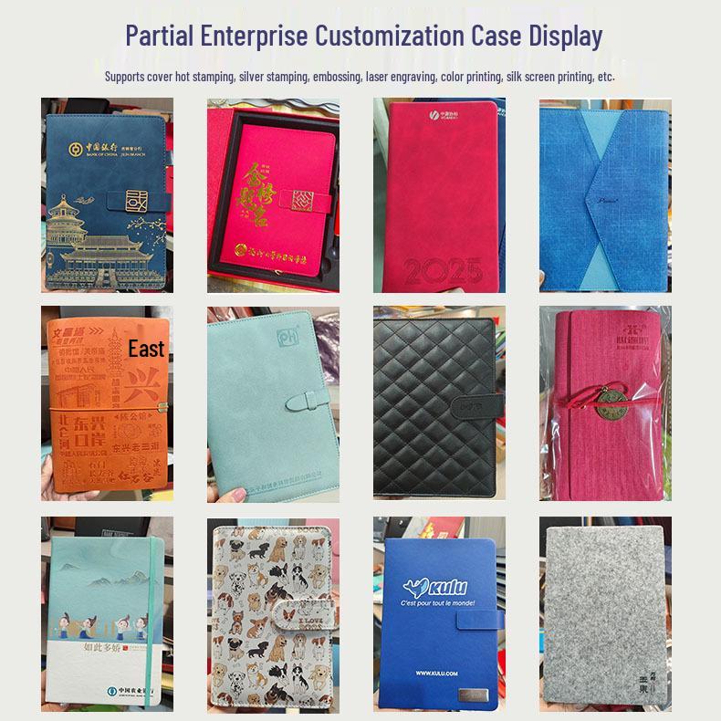 A5 Sheepskin Leather Business Notebook – Thick, Soft Cover for Meetings & Records