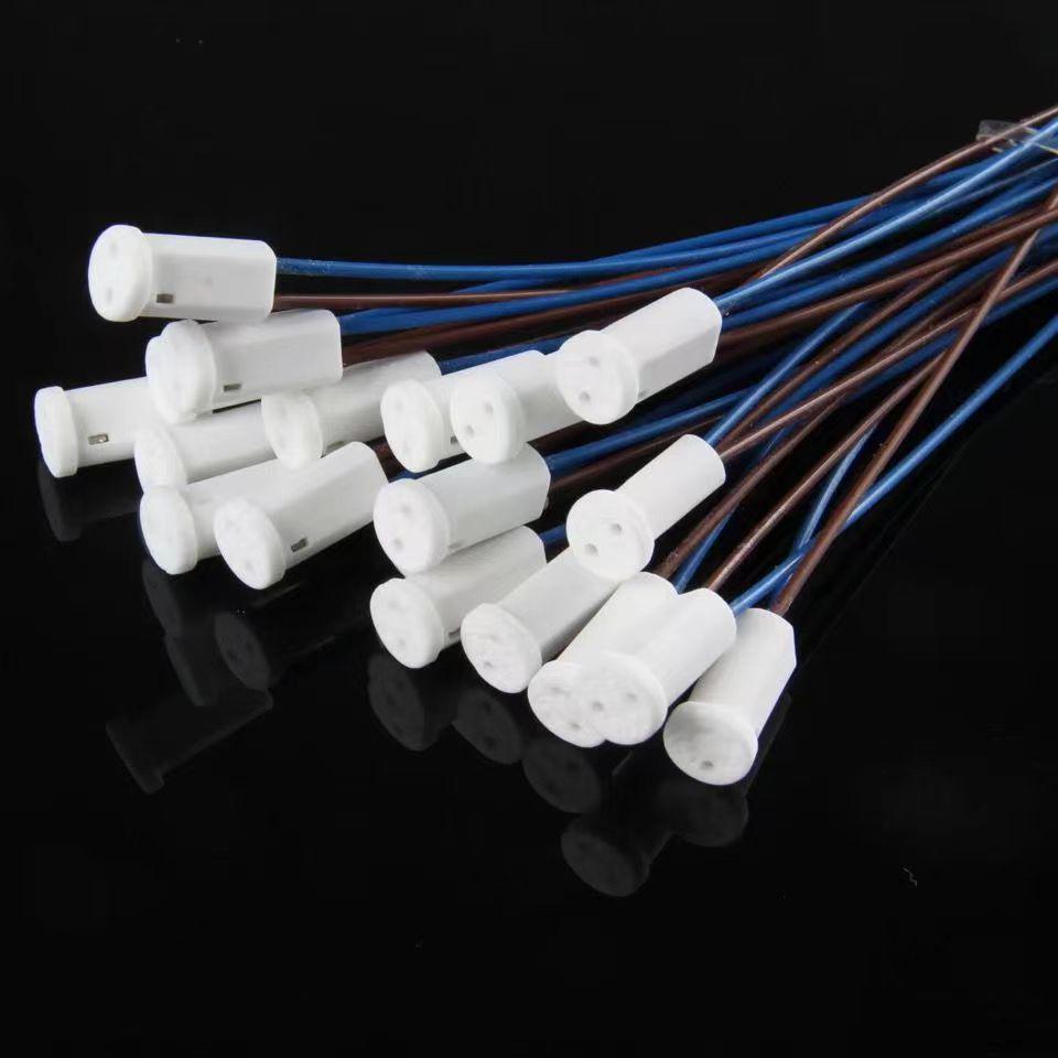 G4G9 High-Temperature Ceramic Lamp Holder with Wire for MR11/MR16 Halogen Lamps