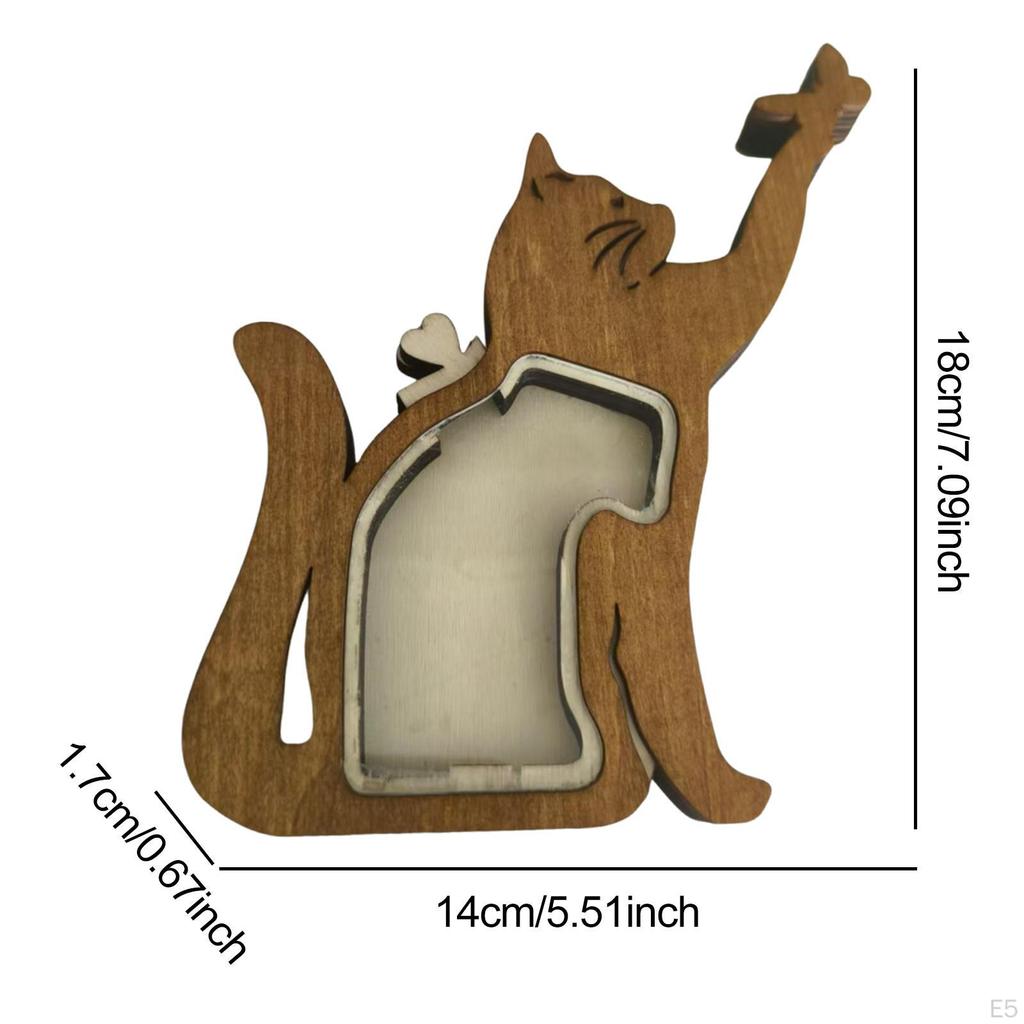 Pet Hair Keepsake Box Dog Cat Container Gift for Loss of Furry Friend,Wooden Ornament Memorial