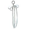 Sweet Ribbon Bowknot Pearls Keychain Charm Fashionable Key Accessory Cuteness Bag Charm Suitable for Keys and Bags