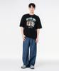 MOZMOZ Rockmongi Oversized Short Sleeve T-Shirt Black