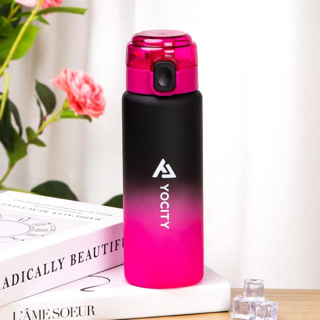 750ml Tritan Frosted Gradient Water Bottle for Drinking Portable Sport Tea Coffee Cup Kitchen Tools Kids Water Bottle School