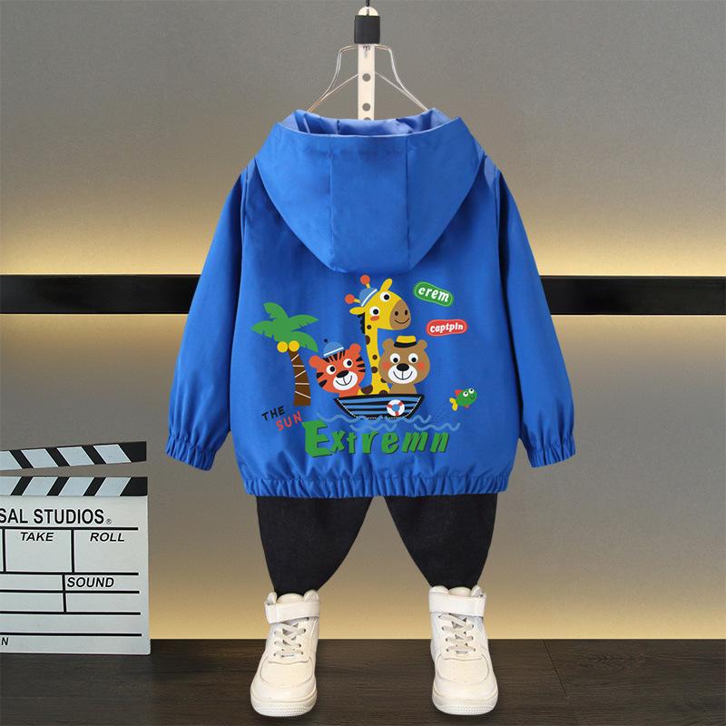 

Весна и осень, длинное ветрозащитное пальто с капюшоном и рисунком динозавра на молнии для девочек, детская одежда, куртка, бейсбольная куртка, модели для мальчиков и девочек 160