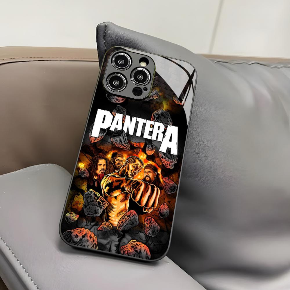 Pantera Ritual Metal Band Handyhülle für Iphone 17 Air 16 15 14 12 11 13 Pro Max Mini X Xr Xs Puls Schwarze Glasabdeckung