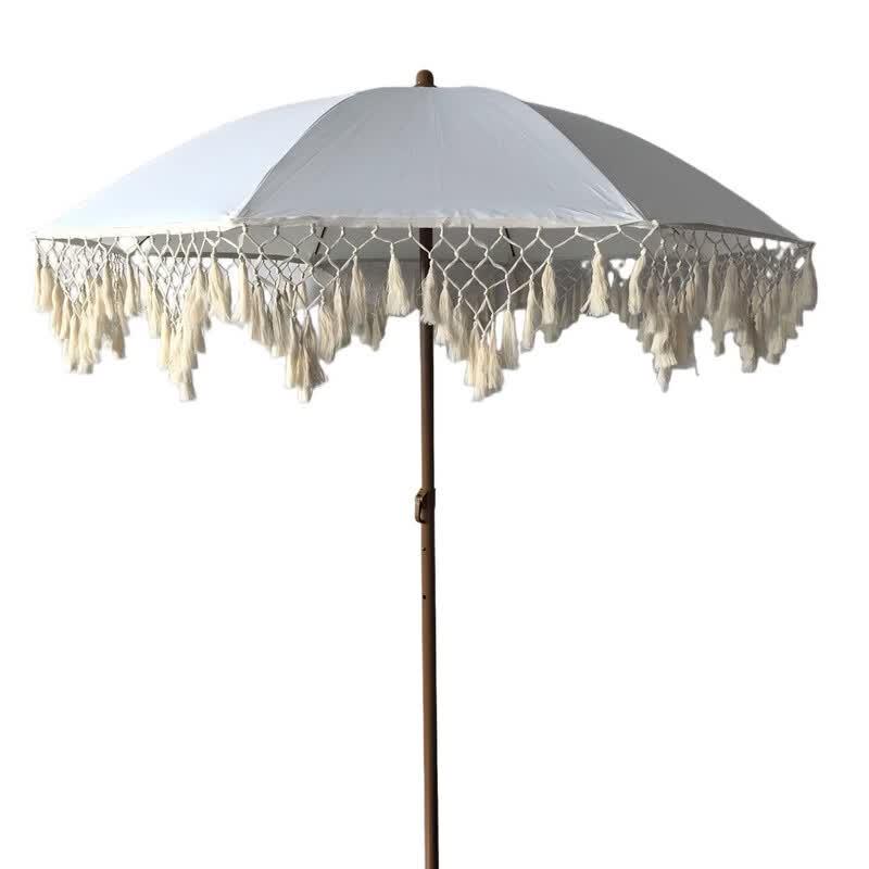 Wangfeng Outdoor Tasseled Beach Umbrella