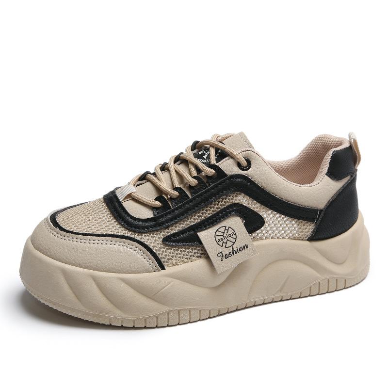 

Little white shoes women s spring and summer 2025 new breathable mesh board shoes student single network versatile sports mesh shoes women s tide 40 чорний