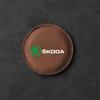 OENU7 Car Coaster Water Cup Bottle Holder Mat Anti-slip Pad For Skoda Octavia 2 3 Fabia A7 Rapid Superb Kamiq Kodiaq Accessories