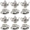 50PCS Teacup:14*7mm/0.55*0.28inch Silver Tea Cup and Teapot Charms  Bracelets