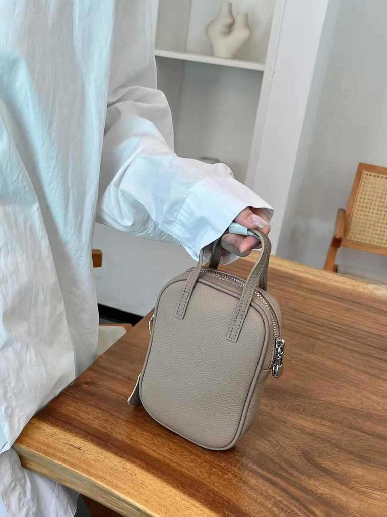 2025 Simple Small Genuine Leather Crossbody Bag First Layer Of Cowhide Women Handbags Purse Mini Shoulder Bag With Handle