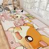 Cartoon Cute Hamtaro Floor Mat Rectangle Anti-slip Home Soft Badmat Front Door Indoor Outdoor Mat Welcome Doormat