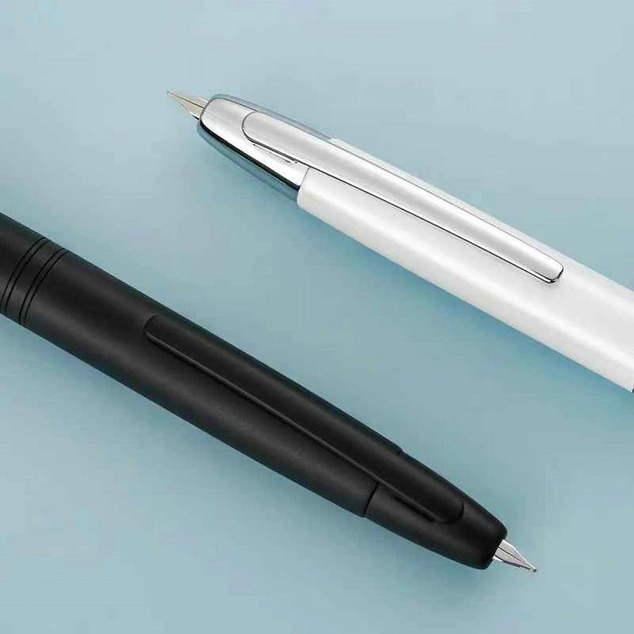 JINHAO 10 Druck-Einziehbare Füllfederhalter EF/F Feder Handpoliert Rosa Tinte Stift mit Konverter Büro Schulbedarf A1