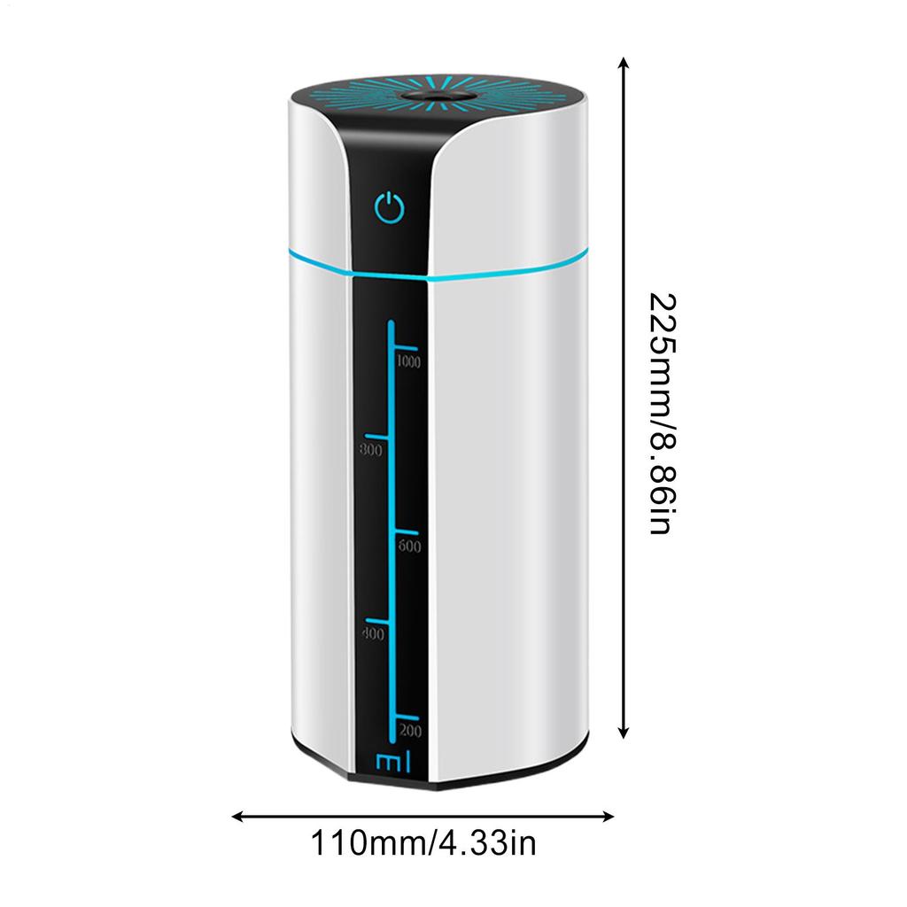 Humidifier Large Room USB Mist Diffuser Auto Shut-Off Humidifiers With 7 Colors LED For Nursery Living Room Basement Bathroom