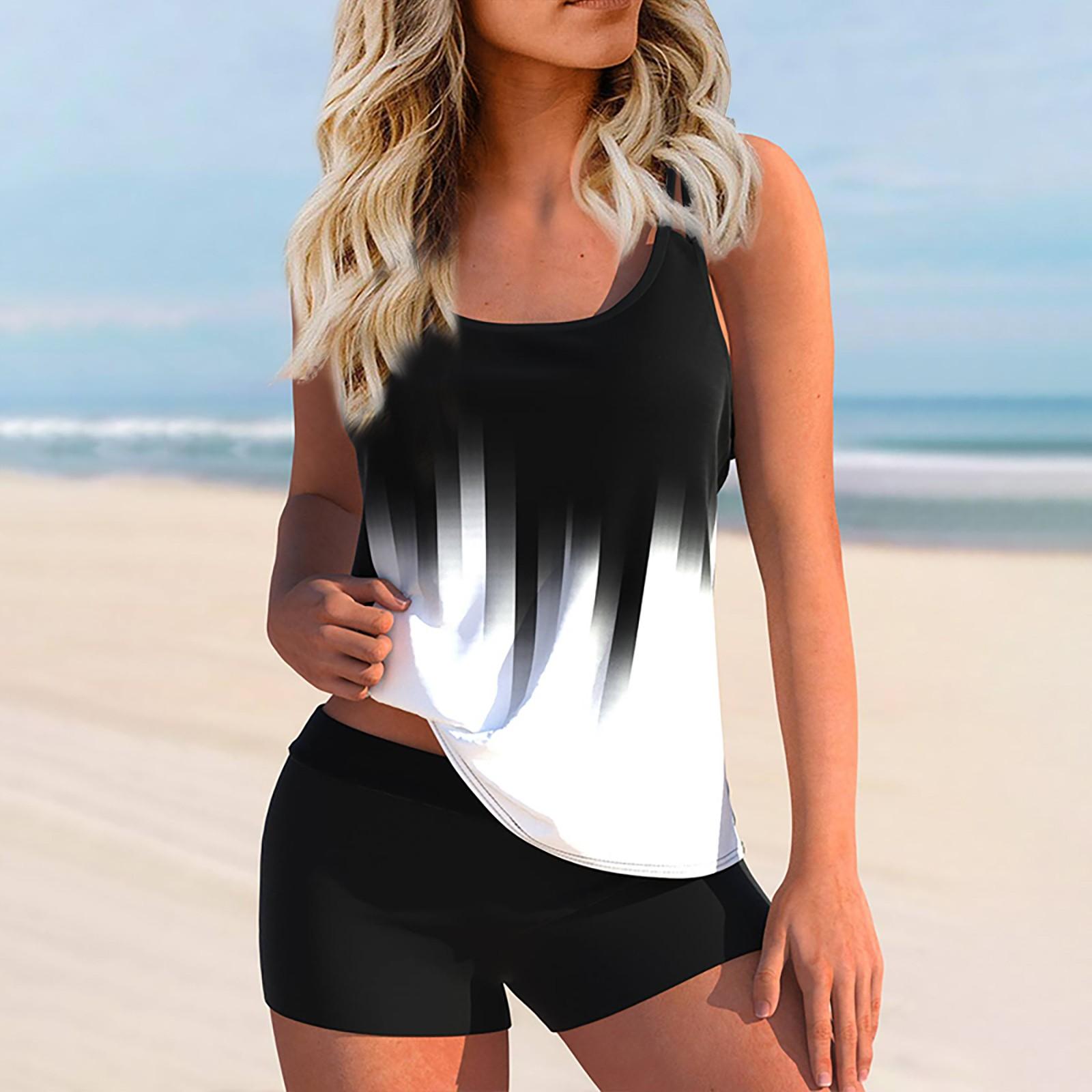 

Женский сексуальный тонкий купальник с бретельками и разрезом на бретельках плюс размер купальника (Набор из двух частей) XL белый