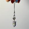 s 1 Piece Cute Cat Love Heart Mobile Phone Charms Fashion Beads Girls Keychains Lanyard for Keys Bag Decorations Strap