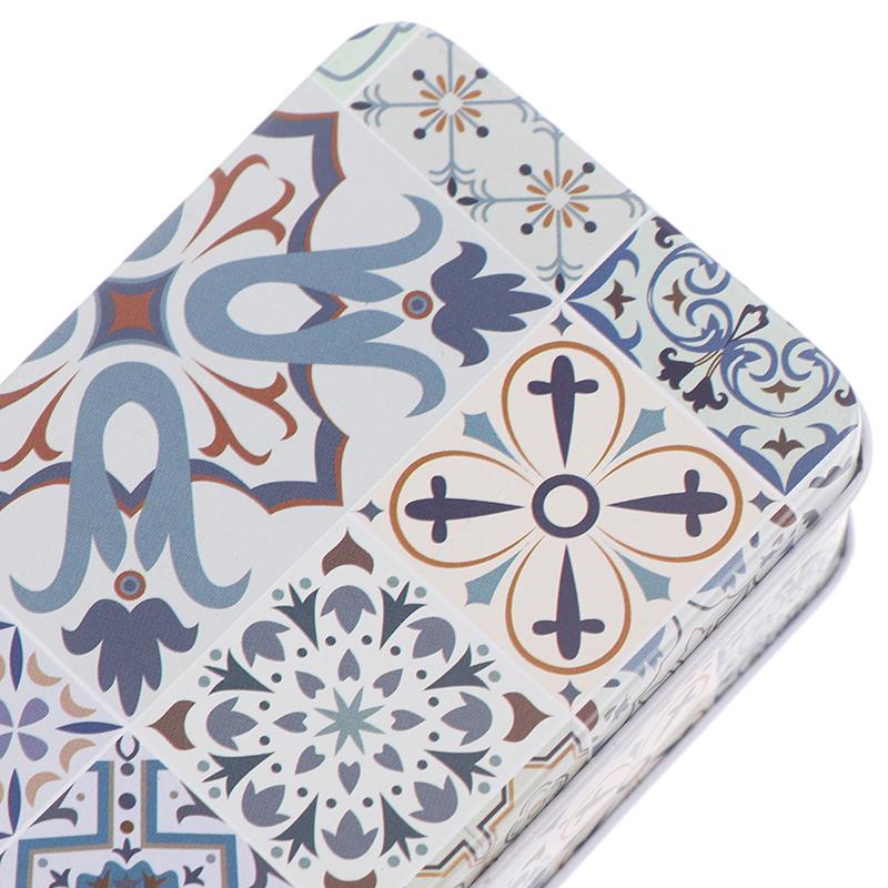 11.5*6.5*4Cm Storage Jars Rectangular Iron Tin Pill Gift Coin Jewelry Box Home