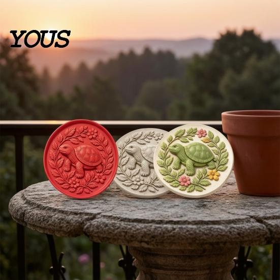 Concrete Casting Molds Silicone Stepping Stone Mold, Hummingbird/Squirrel/Turtle/Owl/Fox/Butterfly/Frog Paver Molds, Reusable Easy DIY Project