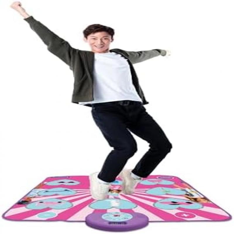 Barbie Electronic Dance Mat, Bluetooth & Light Up, 6 Game Modes, Pink