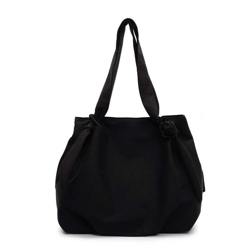 Japanese Literature and Art College Students Class Tote Bag Women's Pleated Simple and Versatile Casual Shoulder Bag Handbag