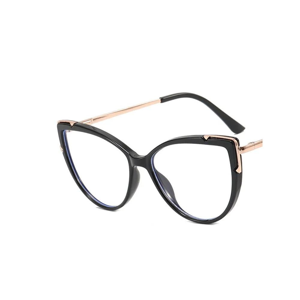 Cat Eye Glasses Metal Frame Blue Light Blocking TR90 Brand Designer Eyewear New Trend Gradient Color Frame Reading Eyegalsses