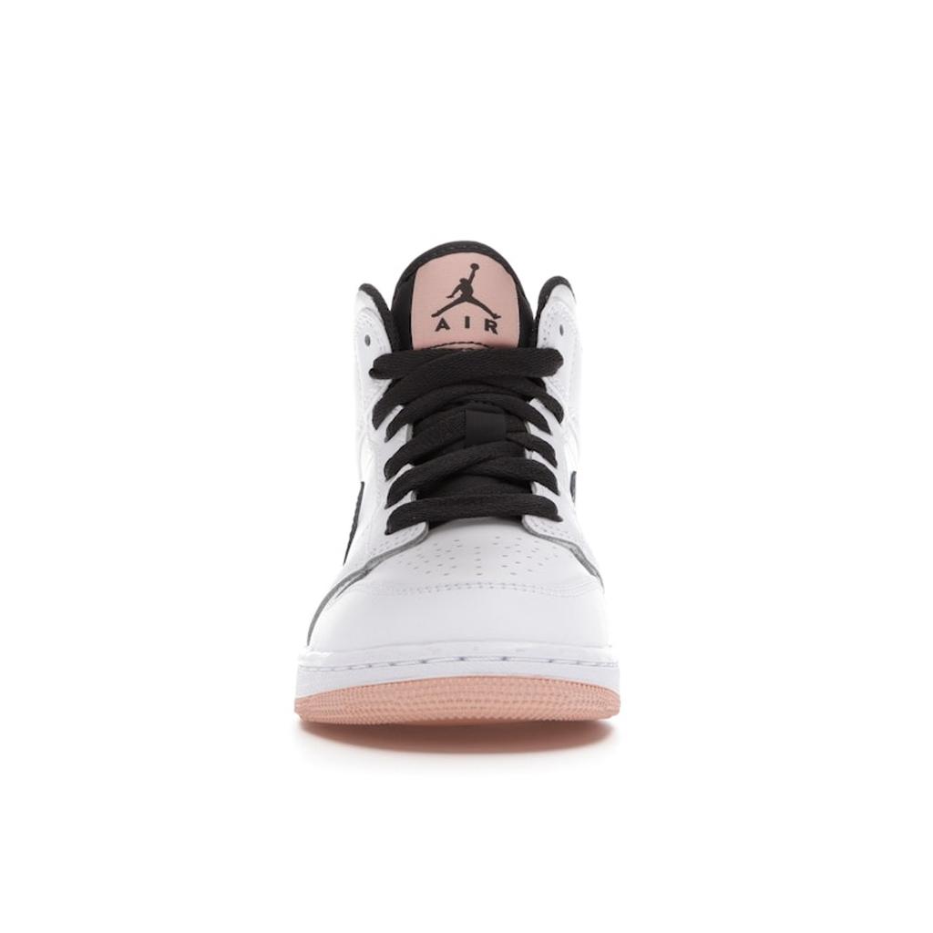 Air Jordan 1 Mid GS White Arctic Orange Kids Sneakers Anthracite 554725-180