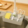 Splash Proof Faucet Drain Storage Rack Hollow Draining Design Sponge Cloth Storage Rack  Keeps Dry