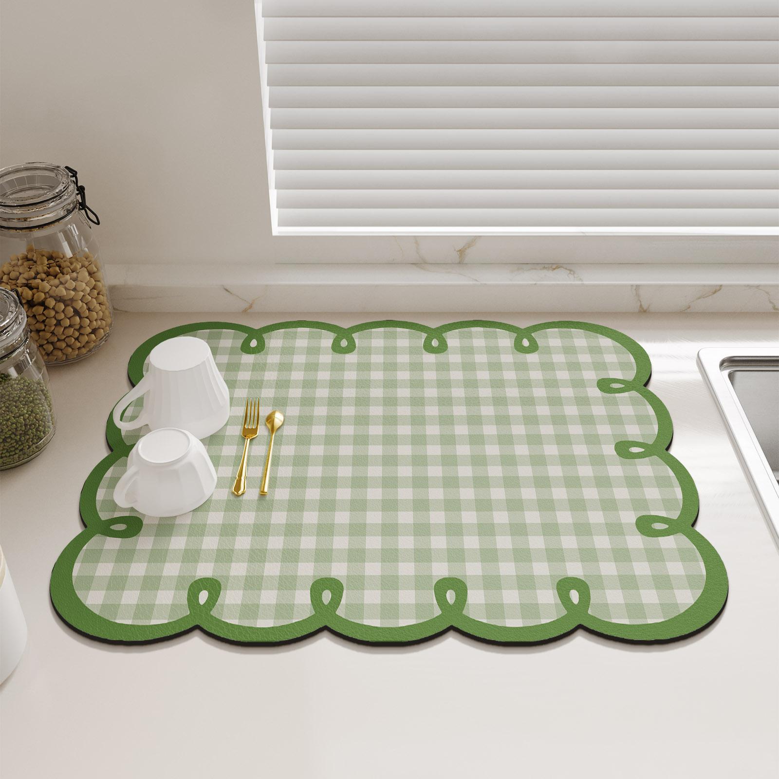 Kitchen Drain Pad Dish Dry Mats Placemats Non-slip Dining Table Mat Quick Dry Faucet Dinnerware Rug 30x40cm 2759₽
