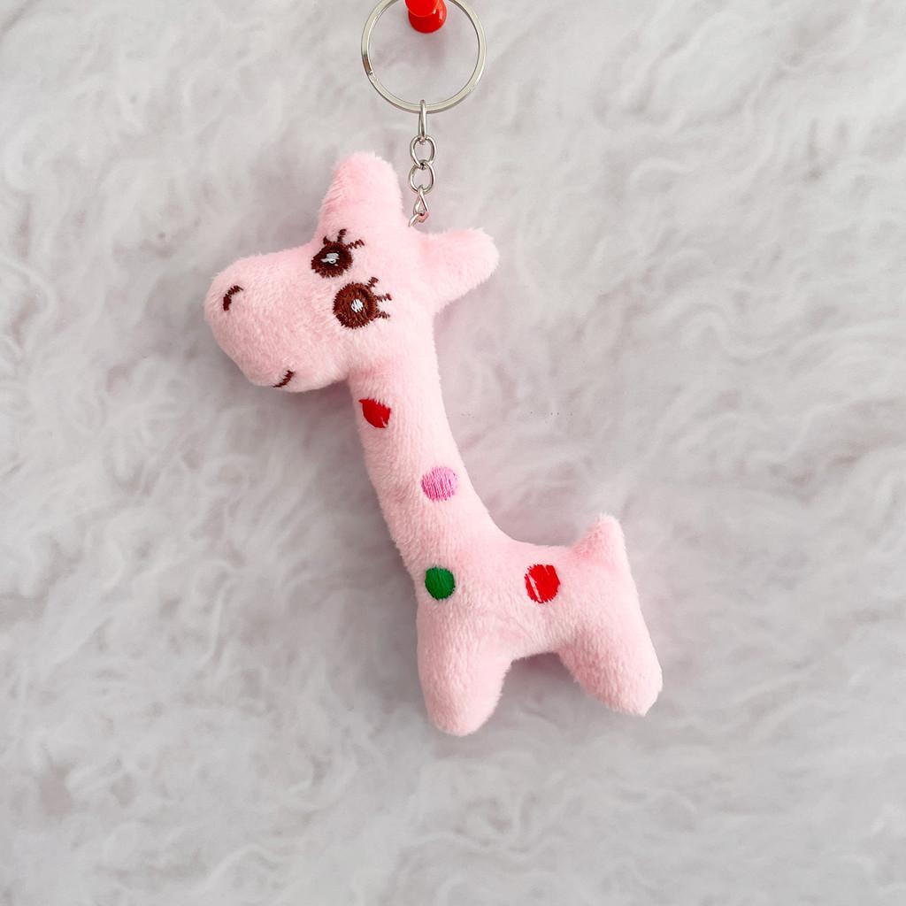 Plush Deer Keychain With Soft Polyester Fur For Gift And Decor